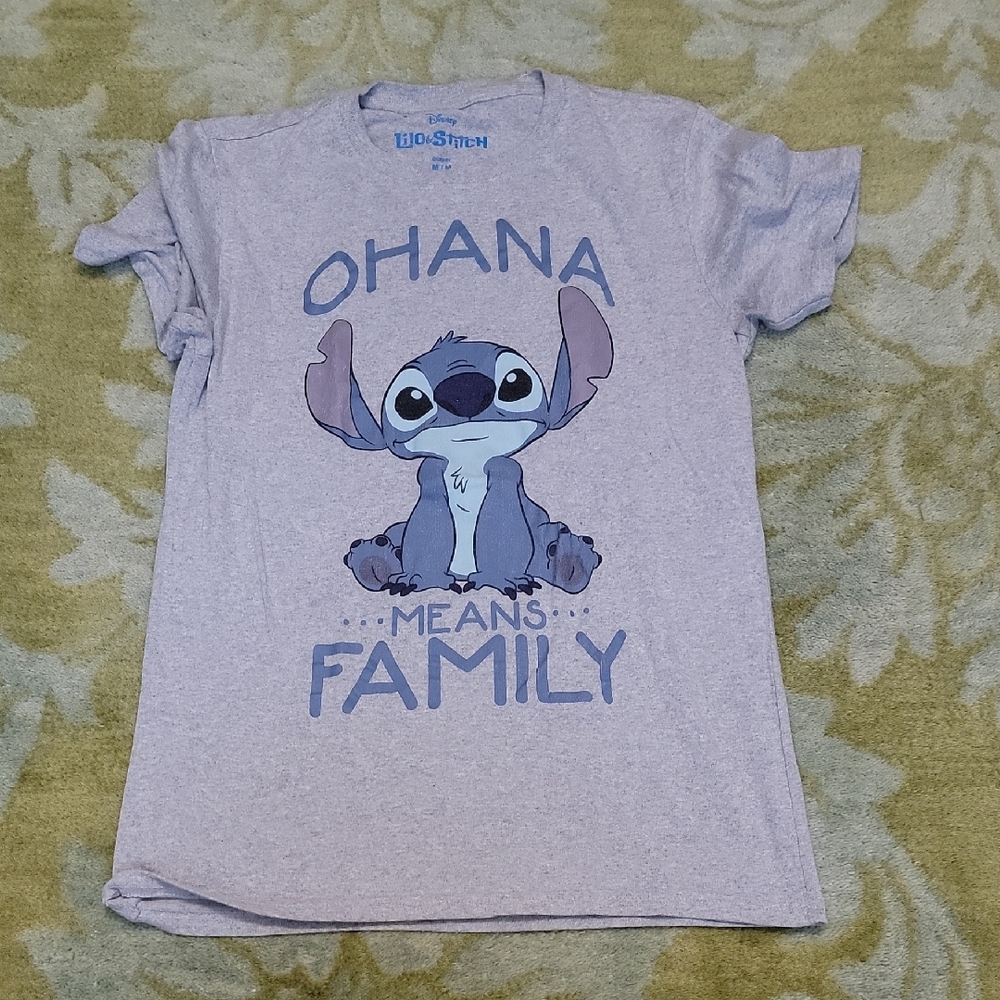 Disney Stitch Gray Short Sleeve Tee